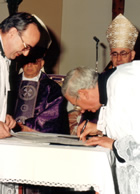 Passaggio della parrocchia di Noha dalla diocesi di Otranto. 26 novembre 1988