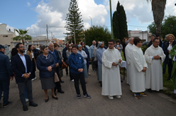 Benedizione della targa in memoria di Suor Orsolina