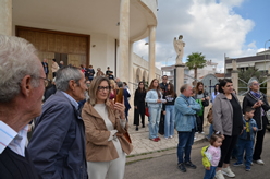 Benedizione della targa in memoria di Suor Orsolina
