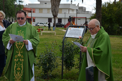 Benedizione della targa in memoria di Suor Orsolina