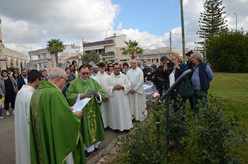 Benedizione della targa in memoria di Suor Orsolina